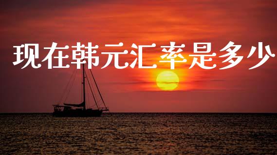现在韩元汇率是多少_https://www.fsyjjx.cn_股指期货_第1张