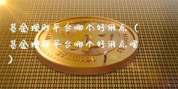 基金理财平台哪个好用点（基金理财平台哪个好用点呢）_https://www.fsyjjx.cn_问财精选_第1张