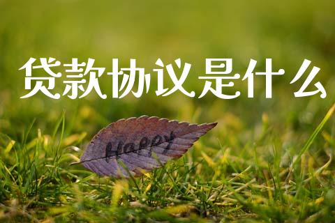 贷款协议是什么_https://www.fsyjjx.cn_问财精选_第1张
