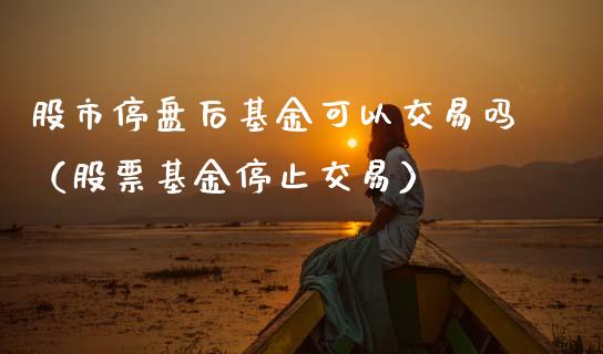 股市停盘后基金可以交易吗（股票基金停止交易）_https://www.fsyjjx.cn_理财资讯_第1张