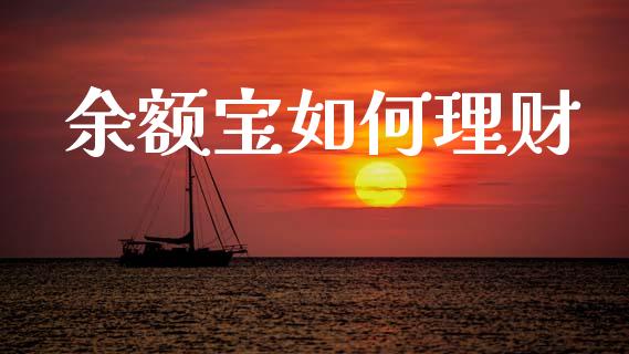 余额宝如何理财_https://www.fsyjjx.cn_期货在线_第1张