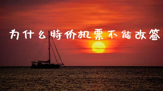 为什么特价机票不能改签_https://www.fsyjjx.cn_股票指导_第1张