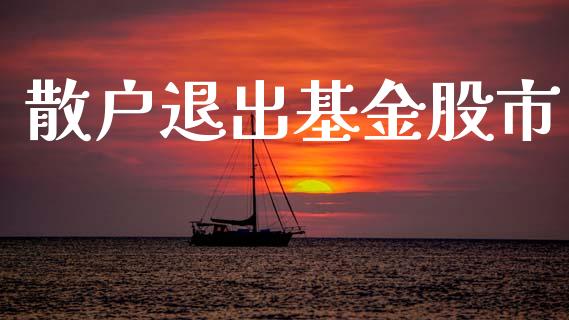 散户退出基金股市_https://www.fsyjjx.cn_理财资讯_第1张