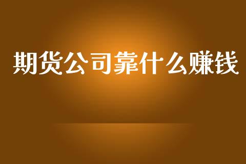 期货公司靠什么赚钱_https://www.fsyjjx.cn_期货资讯_第1张