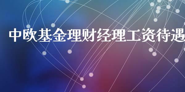 中欧基金理财经理工资待遇_https://www.fsyjjx.cn_理财资讯_第1张