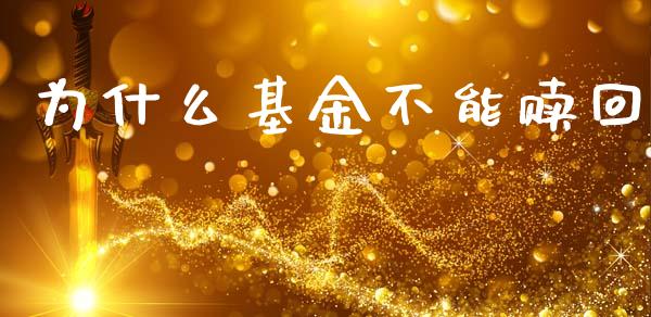 为什么基金不能赎回_https://www.fsyjjx.cn_期货资讯_第1张