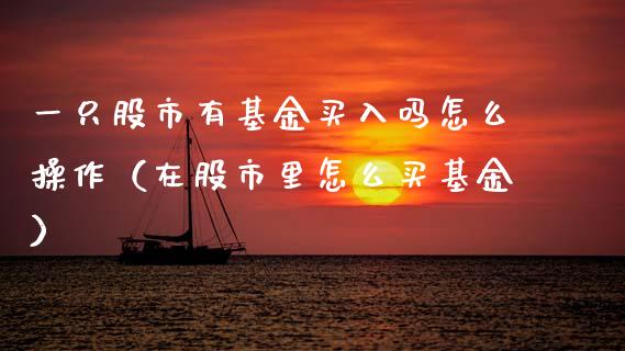 一只股市有基金买入吗怎么操作（在股市里怎么买基金）_https://www.fsyjjx.cn_问财精选_第1张