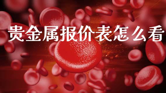 贵金属报价表怎么看_https://www.fsyjjx.cn_期货在线_第1张