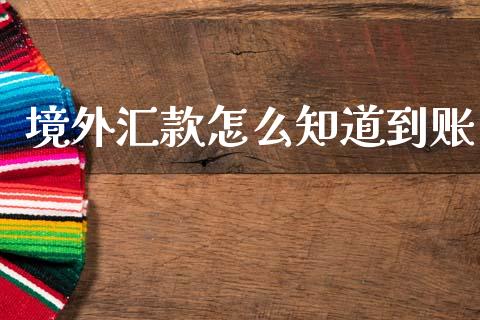 境外汇款怎么知道到账_https://www.fsyjjx.cn_期货研报_第1张