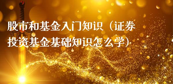 股市和基金入门知识（证券投资基金基础知识怎么学）_https://www.fsyjjx.cn_理财资讯_第1张