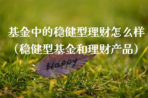 基金中的稳健型理财怎么样（稳健型基金和理财产品）_https://www.fsyjjx.cn_问财精选_第1张