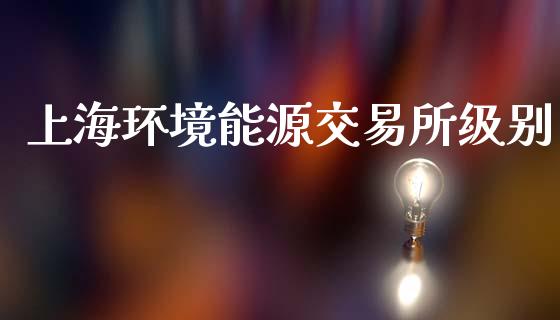 上海环境能源交易所级别_https://www.fsyjjx.cn_期货资讯_第1张