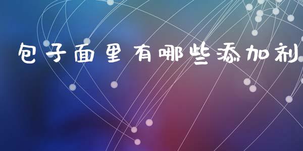 包子面里有哪些添加剂_https://www.fsyjjx.cn_股票指导_第1张