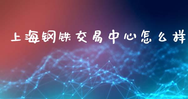 上海钢铁交易中心怎么样_https://www.fsyjjx.cn_期货资讯_第1张