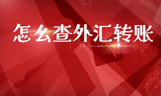 怎么查外汇转账_https://www.fsyjjx.cn_股指期货_第1张