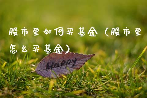 股市里如何买基金（股市里怎么买基金）_https://www.fsyjjx.cn_问财精选_第1张