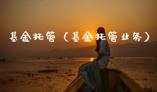 基金托管（基金托管业务）_https://www.fsyjjx.cn_理财资讯_第1张