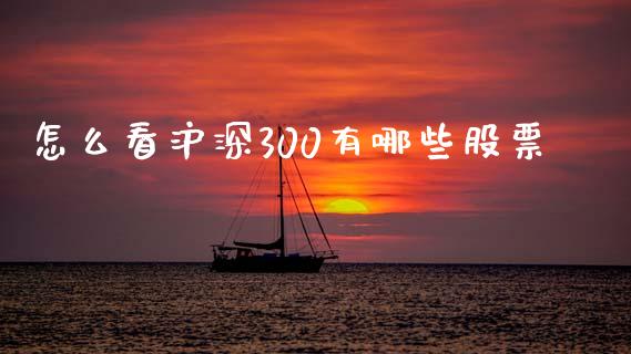 怎么看沪深300有哪些股票_https://www.fsyjjx.cn_期货资讯_第1张