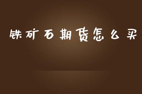 铁矿石期货怎么买_https://www.fsyjjx.cn_期货资讯_第1张
