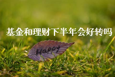 基金和理财下半年会好转吗_https://www.fsyjjx.cn_理财资讯_第1张