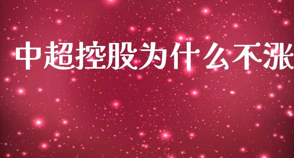 中超控股为什么不涨_https://www.fsyjjx.cn_股市分析_第1张