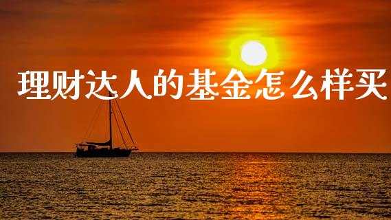 理财达人的基金怎么样买_https://www.fsyjjx.cn_问财精选_第1张