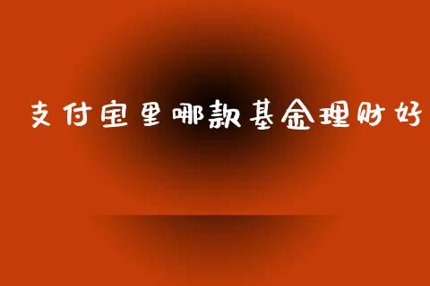 支付宝里哪款基金理财好_https://www.fsyjjx.cn_问财精选_第1张