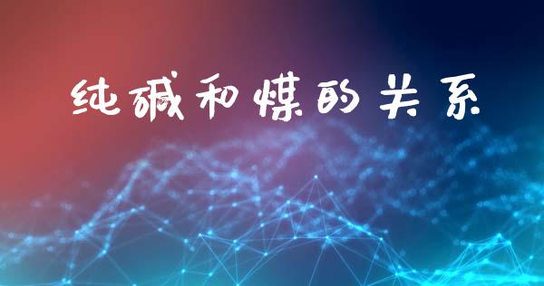 纯碱和煤的关系_https://www.fsyjjx.cn_期货研报_第1张
