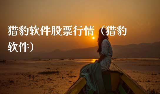 猎豹软件股票行情（猎豹 软件）_https://www.fsyjjx.cn_股票指导_第1张