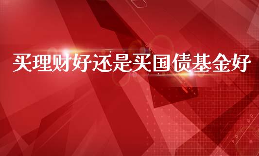 买理财好还是买国债基金好_https://www.fsyjjx.cn_问财精选_第1张