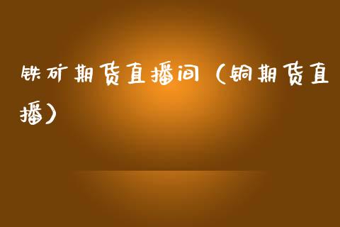 铁矿期货直播间（铜期货直播）_https://www.fsyjjx.cn_期货在线_第1张
