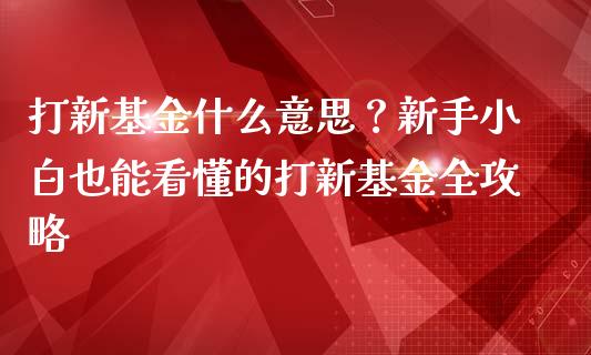 打新基金什么意思？新手小白也能看懂的打新基金全攻略_https://www.fsyjjx.cn_股市分析_第1张