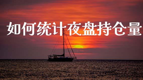 如何统计夜盘持仓量_https://www.fsyjjx.cn_问财精选_第1张
