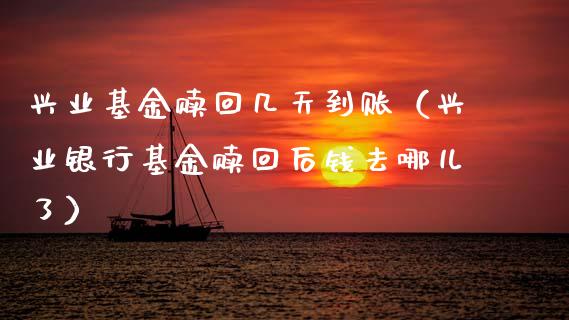 兴业基金赎回几天到账（兴业银行基金赎回后钱去哪儿了）_https://www.fsyjjx.cn_问财精选_第1张