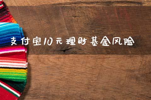 支付宝10元理财基金风险_https://www.fsyjjx.cn_理财资讯_第1张