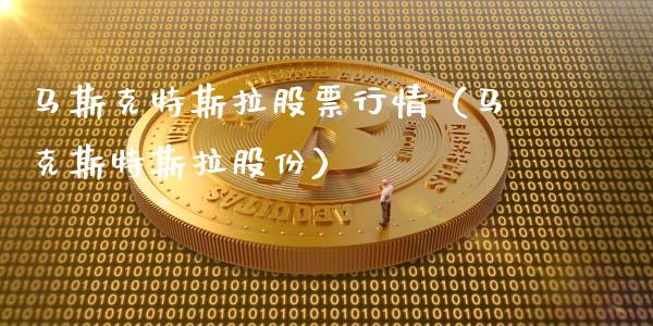 马斯克特斯拉股票行情（马克斯特斯拉股份）_https://www.fsyjjx.cn_股票指导_第1张