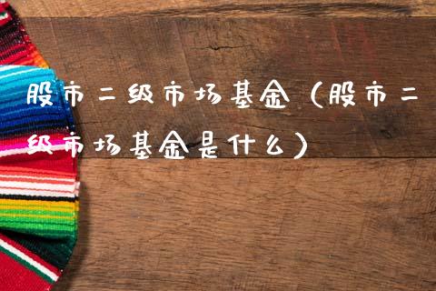 股市二级市场基金（股市二级市场基金是什么）_https://www.fsyjjx.cn_问财精选_第1张