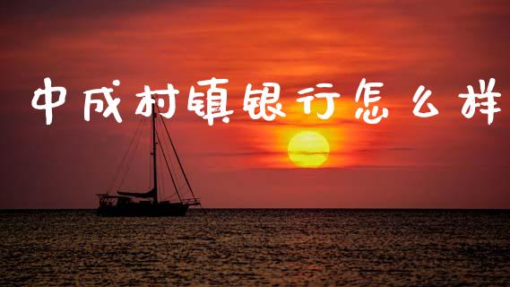 中成村镇银行怎么样_https://www.fsyjjx.cn_股指期货_第1张