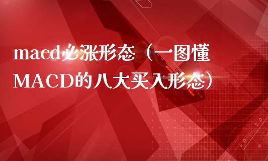 macd必涨形态（一图懂MACD的八大买入形态）_https://www.fsyjjx.cn_期货研报_第1张