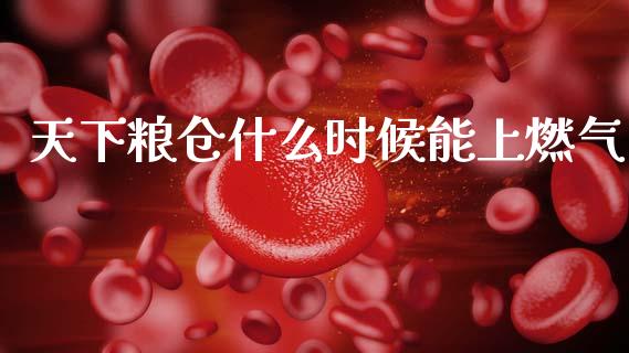 天下粮仓什么时候能上燃气_https://www.fsyjjx.cn_股市分析_第1张