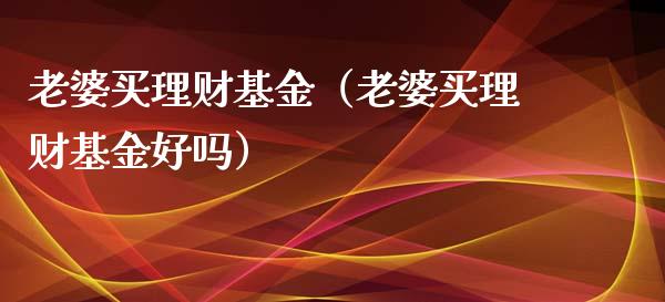 老婆买理财基金（老婆买理财基金好吗）_https://www.fsyjjx.cn_理财资讯_第1张