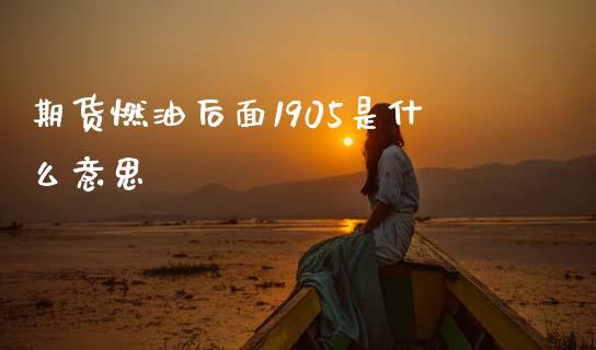 期货燃油后面1905是什么意思_https://www.fsyjjx.cn_期货在线_第1张