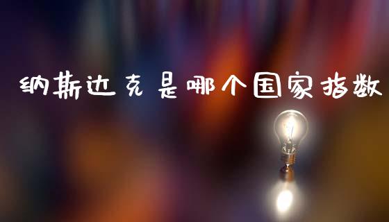 纳斯达克是哪个国家指数_https://www.fsyjjx.cn_期货研报_第1张