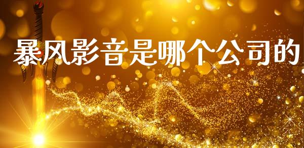 暴风影音是哪个公司的_https://www.fsyjjx.cn_问财精选_第1张
