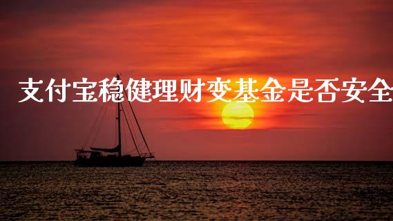 支付宝稳健理财变基金是否安全_https://www.fsyjjx.cn_理财资讯_第1张
