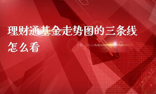 理财通基金走势图的三条线怎么看_https://www.fsyjjx.cn_理财资讯_第1张