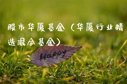股市华厦基金（华厦行业精选混合基金）_https://www.fsyjjx.cn_理财资讯_第1张
