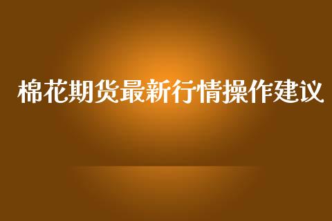 棉花期货最新行情操作建议_https://www.fsyjjx.cn_期货研报_第1张