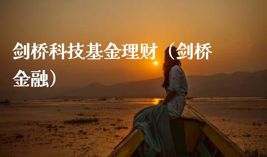 剑桥科技基金理财（剑桥 金融）_https://www.fsyjjx.cn_问财精选_第1张