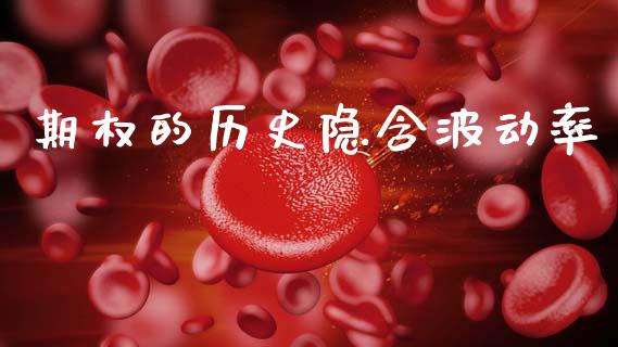 期权的历史隐含波动率_https://www.fsyjjx.cn_理财资讯_第1张